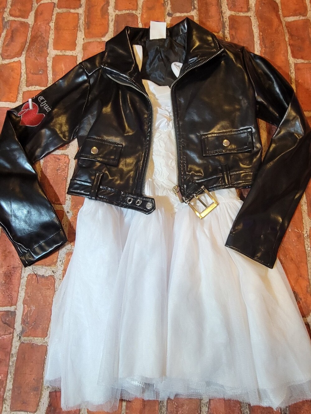 Chucky Tiffany Bride Costume Set Sz Small Halloween Dress & Jacket Girls Kids